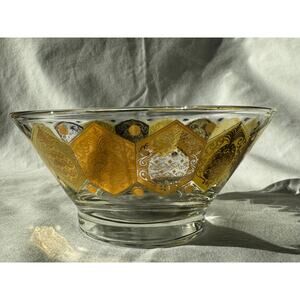 MCM Ned Harris Cera 2.5"H Ice Bucket - Pineapple 24K Gold Plated